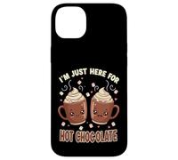 I'm Just Here For Hot Chocolate Marshmallow Cocoa Humor Custodia per iPhone 14 Plus
