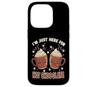 I'm Just Here For Hot Chocolate Marshmallow Cocoa Humor Custodia per iPhone 14 Pro