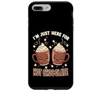 I'm Just Here For Hot Chocolate Marshmallow Cocoa Humor Custodia per iPhone 7 Plus/8 Plus