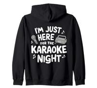 I'm Just Here for Karaoke Night Singing Party Music Machine Felpa con Cappuccio