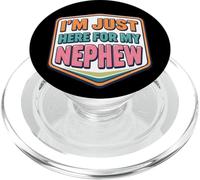 I'm Just Here For My Nephew Funny Neonato Zio PopSockets PopGrip per MagSafe