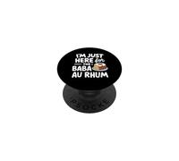 I'm Just Here for the Baba Rhum Rum Cake Torte di pasticceria francese PopSockets PopGrip Adesivo