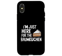 I'm Just Here for the Baumkuchen German Layer Dessert Cake Custodia per iPhone X/XS
