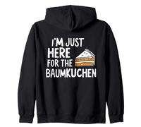 I'm Just Here for The Baumkuchen German Layer Dessert Cake Felpa con Cappuccio