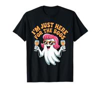 I'm Just Here for The Boos Halloween Women Ghost Cute Funny Maglietta