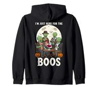 I'm Just Here for The Boos Zombies Funny Halloween Felpa con Cappuccio