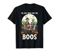 I'm Just Here for The Boos Zombies Funny Halloween Maglietta