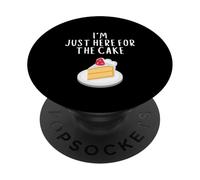 I'm Just Here For The Cake Funny Wedding Party Costume Cakes PopSockets PopGrip Adesivo