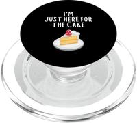 I'm Just Here For The Cake Funny Wedding Party Costume Cakes PopSockets PopGrip per MagSafe