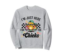 I'm Just Here for the Chicks Pasqua Day Funny Humor Boys Felpa