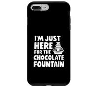 I'm Just Here for the Chocolate Fountain Dessert Dip Buffet Custodia per iPhone 7 Plus/8 Plus