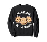 I'm Just Here for The Cookies Carino Kawaii Cookie Love Sweets Felpa