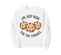 I'm Just Here for The Cookies Carino Kawaii Cookie Love Sweets Felpa