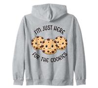 I'm Just Here for The Cookies Carino Kawaii Cookie Love Sweets Felpa con Cappuccio