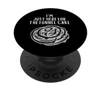 I'm Just Here For The Funnel Cake Funny Wedding Carnival Pie PopSockets PopGrip Adesivo