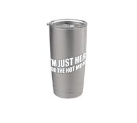 I'm Just Here For The Hot Moms Bicchiere termico in acciaio inox doppia parete