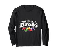 I'm Just Here for The Jellybeans Funny Easter Candy Humor Maglia a Manica