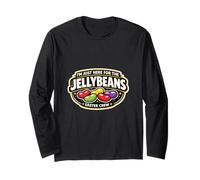 I'm Just Here for The Jellybeans Funny Easter Candy Humor Maglia a Manica