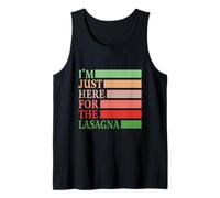 I'm Just Here for The Lasagna Vintage Funny Italian Food Canotta