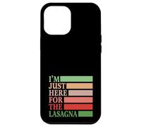 I'm Just Here For The Lasagna Vintage Funny Italian Food Custodia per iPhone 12 Pro Max