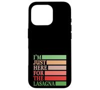 I'm Just Here For The Lasagna Vintage Funny Italian Food Custodia per iPhone 16 Pro