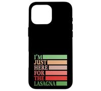 I'm Just Here For The Lasagna Vintage Funny Italian Food Custodia per iPhone 16 Pro Max