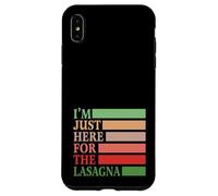 I'm Just Here For The Lasagna Vintage Funny Italian Food Custodia per iPhone XS Max