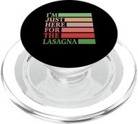 I'm Just Here For The Lasagna Vintage Funny Italian Food PopSockets PopGrip per MagSafe