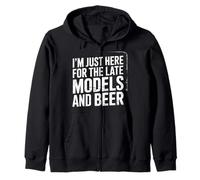 I'm Just Here for The Late Models And Beer |- Felpa con Cappuccio