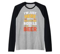 I'm Just Here for The Late Models And Beer - Maglia con Maniche Raglan