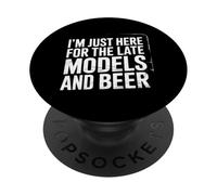 I'm Just Here For The Late Models And Beer |- PopSockets PopGrip Adesivo