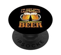 I'm Just Here For The Late Models And Beer PopSockets PopGrip Adesivo
