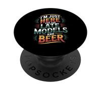 I'm Just Here For The Late Models And Beer |- PopSockets PopGrip Adesivo