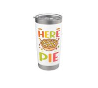 Im Just Here For The Pie Divertente cena del Ringraziamento Turchia Bicchiere termico in acciaio inox doppia parete