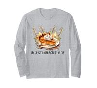 I'm Just Here for The Pie Divertente Torta di Zucca del Ringraziamento Maglia a Manica