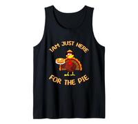 I'm Just Here for The Pie Shirt Turchia Holding Pumpkin Pie Canotta