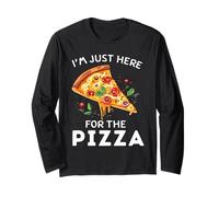 I'm Just Here for The Pizza | Funny Cute Food Lover Maglia a Manica