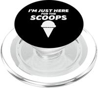 I'm Just Here For The Scoops - Funny Vanilla Ice Cream Joke PopSockets PopGrip per MagSafe