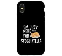 I'm Just Here for the Sfogliatelle Italian Ricotta Pastry Custodia per iPhone X/XS