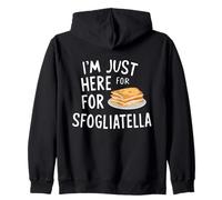 I'm Just Here for The Sfogliatelle Italian Ricotta Pastry Felpa con Cappuccio