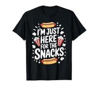I'm Just Here For The Snacks Divertente bambino Amante del cibo Foodie Maglietta