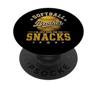 I'm Just Here for The Snacks Funny Softball Brother PopSockets PopGrip Adesivo