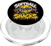I'm Just Here for The Snacks Funny Softball Brother PopSockets PopGrip per MagSafe