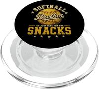I'm Just Here for The Snacks Funny Softball Brother PopSockets PopGrip per MagSafe