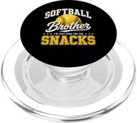 I'm Just Here for The Snacks Funny Softball Brother PopSockets PopGrip per MagSafe