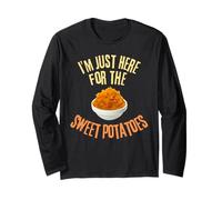 I'm Just Here For The Sweet Patatees Funny Food Lover Maglia a Manica