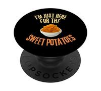 I'm Just Here For The Sweet Patatees Funny Food Lover PopSockets PopGrip Adesivo