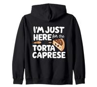 I'm Just Here for The Torta Caprese Italian Flourless Cake Felpa con Cappuccio