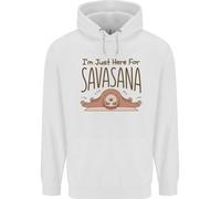 I'M Just Here per Il Savasana Divertente Yoga Bambini Felpa con Cappuccio