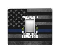 I'm Just Here To Riding The Elevator Tappetino per Mouse Soffice Mousemat Antiscivolo Tappetini Mouse per Casa Computer Ufficio 25X30Cm